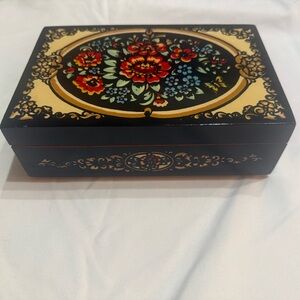 Ornate “Leto” Design Retro Soviet- Era Trinket/Jewelry Box